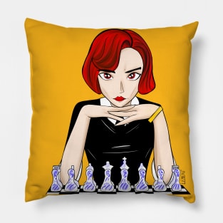 Beth the queen’s gambit in chessmaster Anya style Pillow