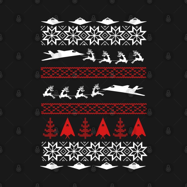 F117 NIGHTHAWK merry christmas by medrik