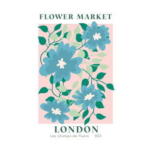 London Flower Market -  blue daffodil T-Shirt