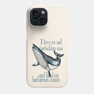 Forbidden Seas - Moby Dick / The Whale Phone Case