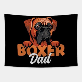 Boxer Dad Dog Lover Boxer Dog Father Boxer Dog Owner Tapestry