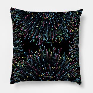 Into the metaverse abstract art Pillow