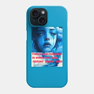 Empowering Women: Building a Violence-Free Society Phone Case