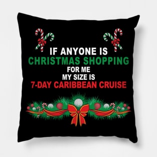 Funny Christmas Shopping Pillow