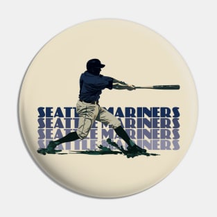 Retro Seattle Mariners Slugger Pin