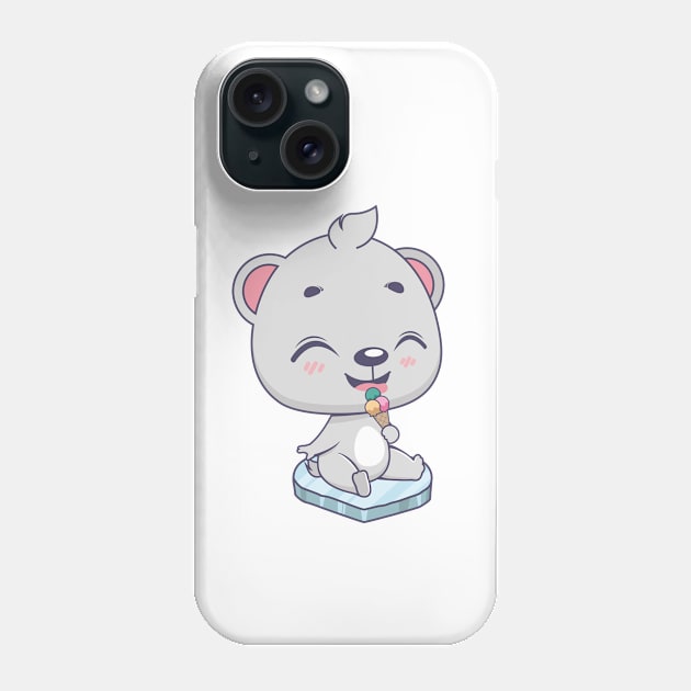 Jolly polar bear Phone Case by GazingNeko