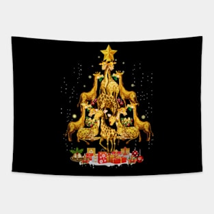 Giraffe Ornament Decoration Christmas Tree Tee Xmas Gifts Tapestry