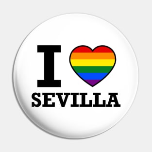 I LOVE SEVILLA GAY PRIDE Pin