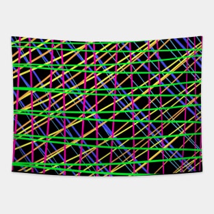 Black Rainbow Tapestry