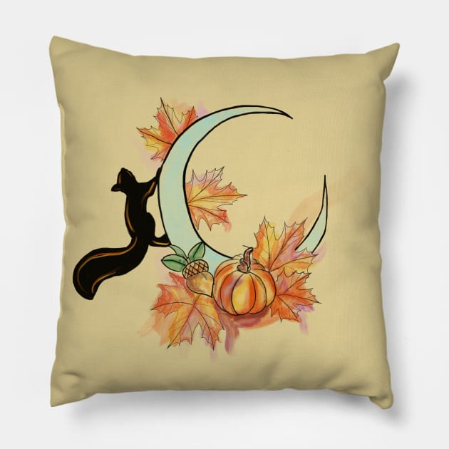 Fall Pillow by theroseandraven