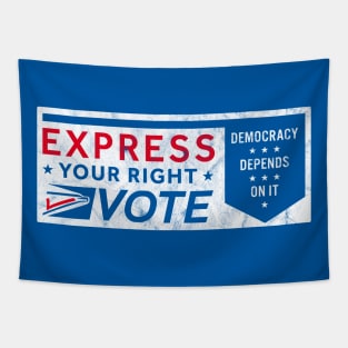 Mail in Voting Express Your Right Vote Tapestry