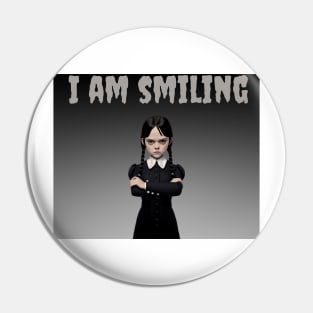 Wednesday Addams  Style -  I am smiling Pin