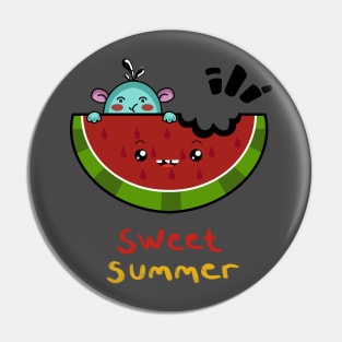 Sweet Summer Watermelon Pin