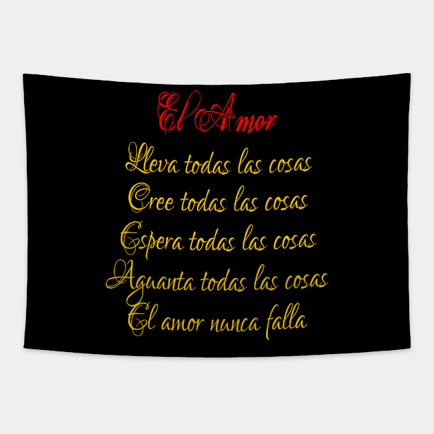 Love Never Fails - El amor nunca falla Tapestry by Korvus78