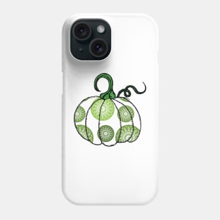 Cute Halloween Green Mandala Pumpkin Phone Case