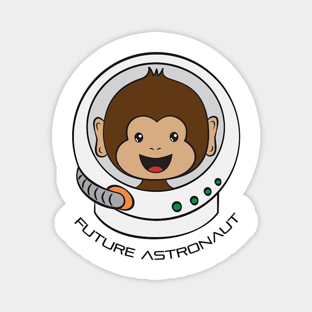 Astronaut Monkey Onsie, Kids Magnet by MelanieSmith