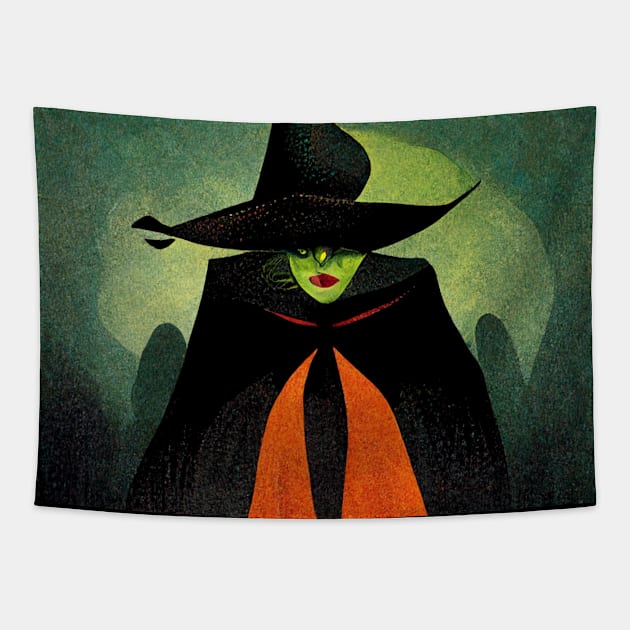 Beloved Wicked Witch of the West in an abstract version. Tapestry by Liana Campbell