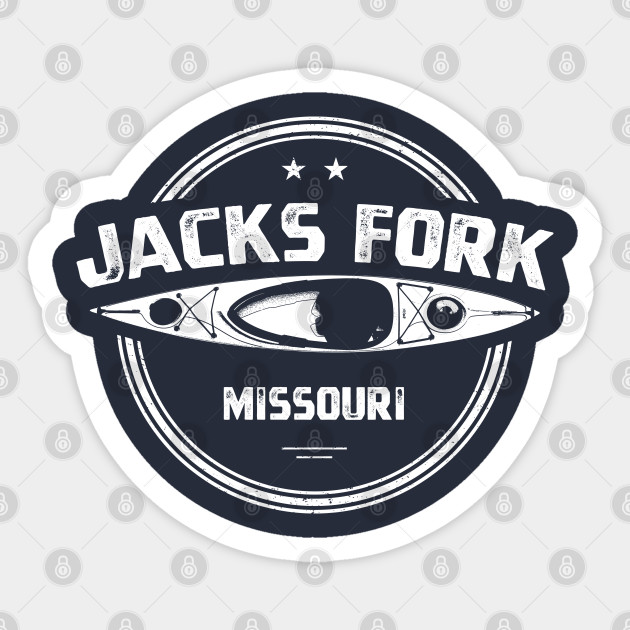 Jacks Fork River Missouri Kayaking - Jacks Fork River - Sticker