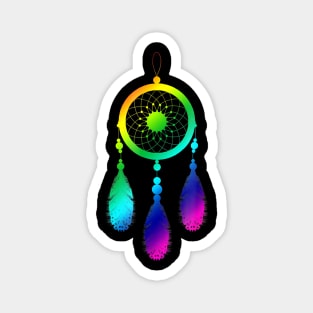 Native American Dream Catcher Rainbow Magnet