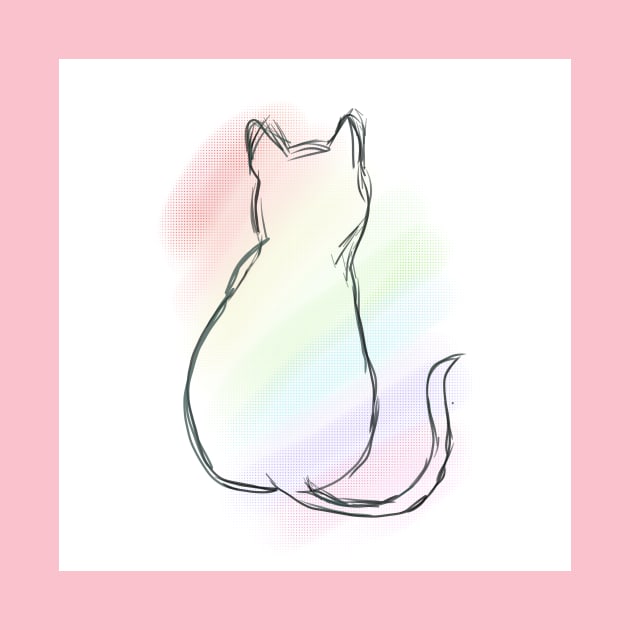 Little Rainbow Cat by CutiePoos