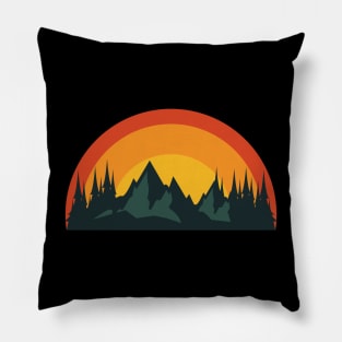 Life in the mountains Pillow