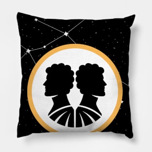 Gemini art Pillow