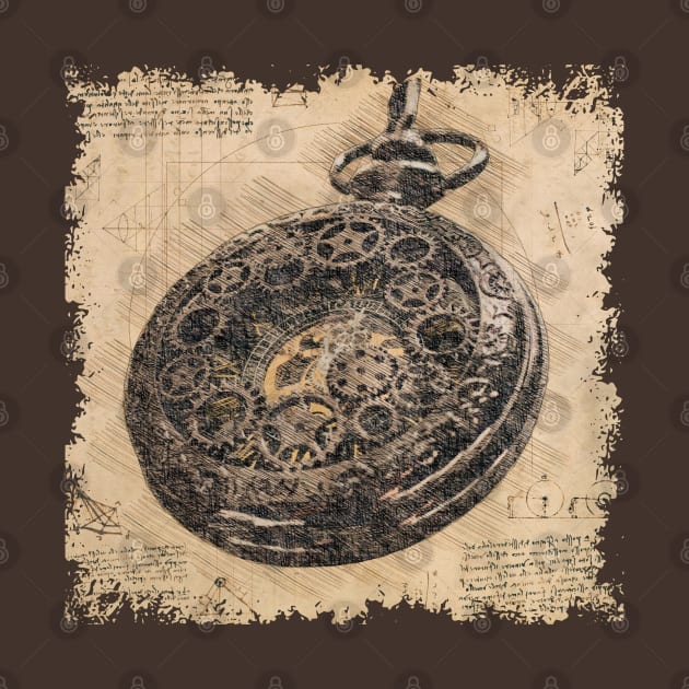 Vintage Steampunk Watch -Horologist Art by ARTSYVIBES111