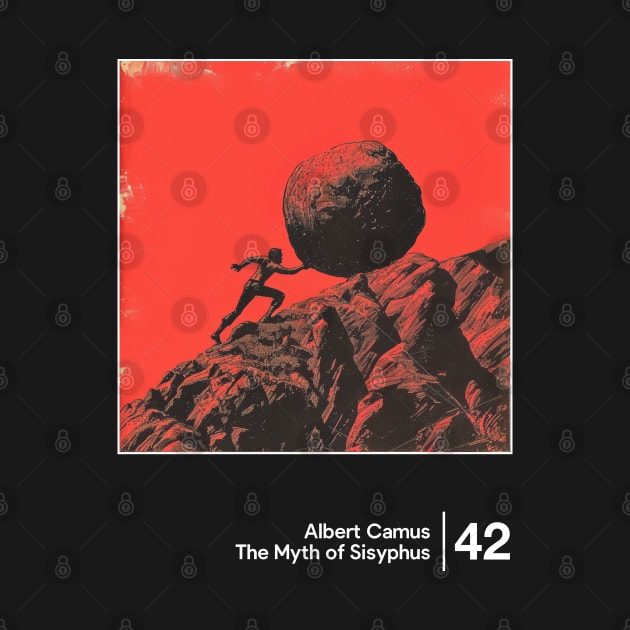 The Myth of Sisyphus - Minimal Style Graphic Artwork by saudade