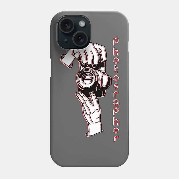 photographer reporter paparazzi photojournalist lensman shutterbug media press Phone Case by 4rpixs