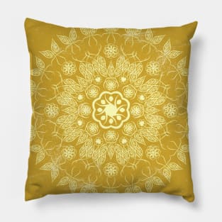 Golden Mandala Pillow