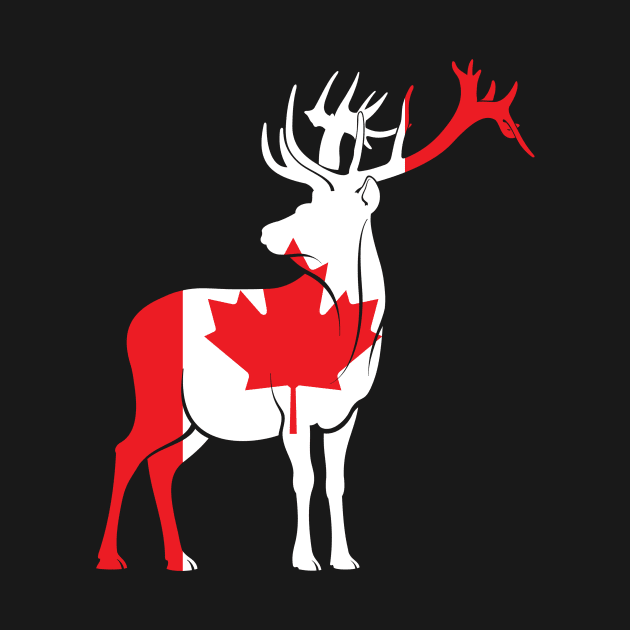 Maple Leaf Deer Canada by shirtsyoulike