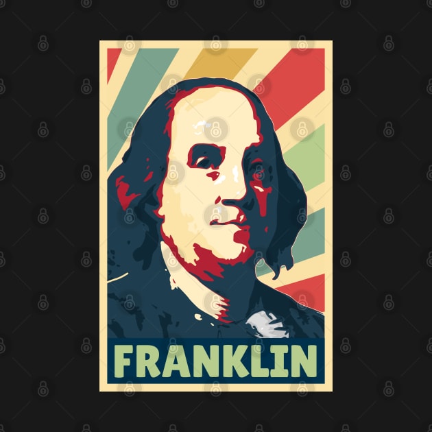 Benjamin Franklin Vintage Colors by Nerd_art