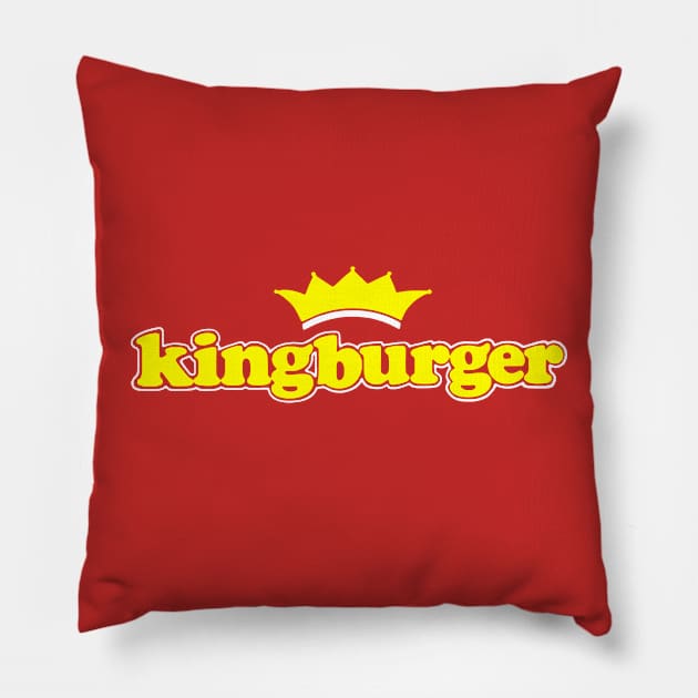 Kingburger Pillow by Alan Hogan