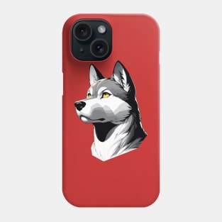 Stunning and Cool Jindo Monochrome and Gold Portrait for Father's Day Phone Case