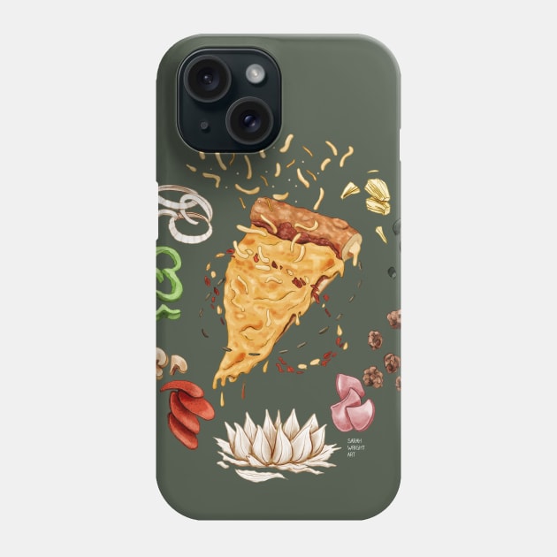 Pizza Mandala Phone Case by SarahWrightArt