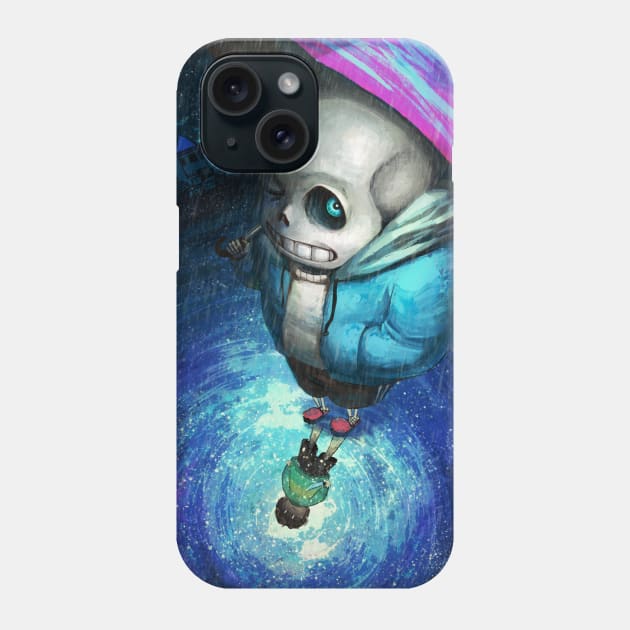 Sans and Chara Phone Case by ZlaGo