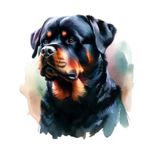 Rottweiler Watercolor - Beautiful Dog T-Shirt
