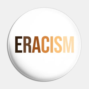 anti-racism uprising Human Rights "ERACISM" Pin