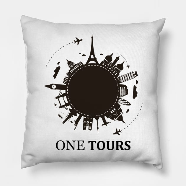 One Tours T-shirts Pillow by t-shiit