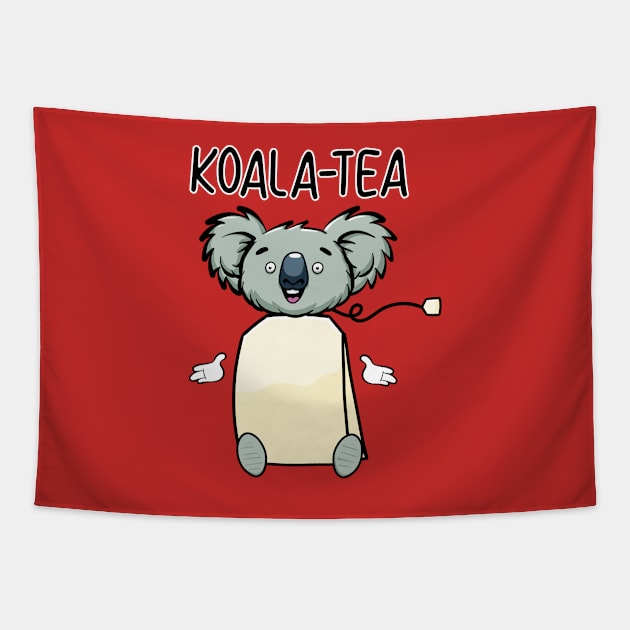 Koala-Tea Tapestry by Art by Nabes