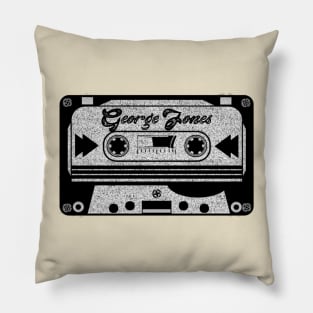 george jones cassette Pillow