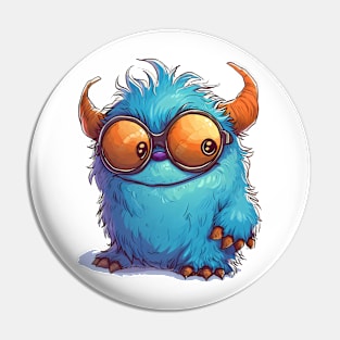 Cute Fluffy Monster Pin