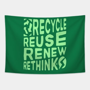 Recycle Reuse Renew Rethink Crisis Environmental Activism Tapestry