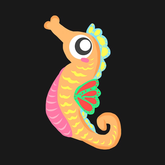 Seahorse Early Swimmer Mermaid Swimming by KK-Royal