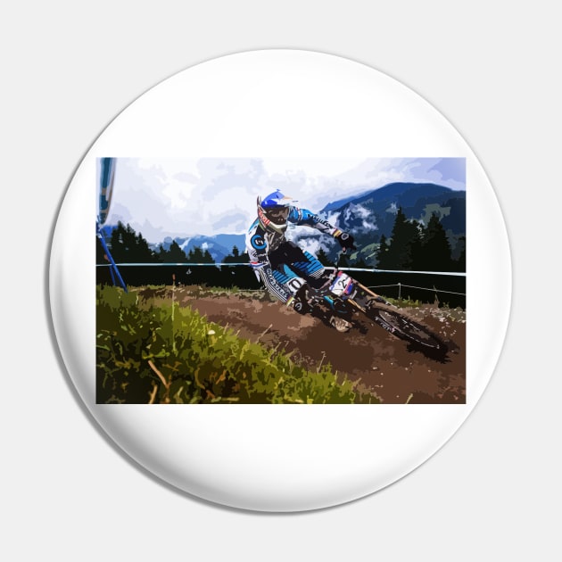 Gee Atherton Painting Pin by gktb