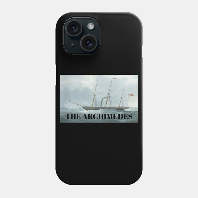 Archimedes Steamship 1839 First Screw Propeller Ship Phone Case by Decamega