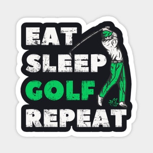 Eat Sleep Golf Repeat Magnet