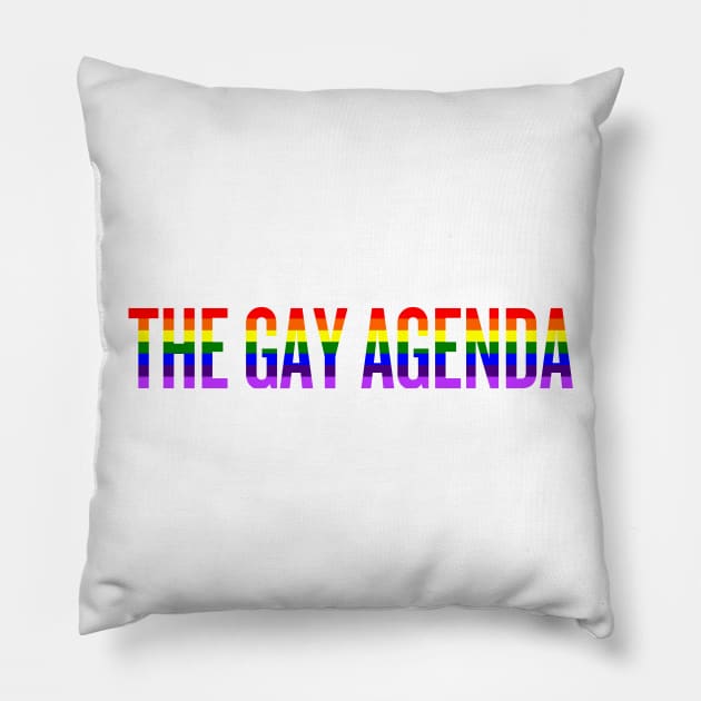 the gay agenda Pillow by klg01