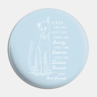 cats are not just cats cute gift for cats lovers Pin