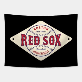 Boston Red Sox Diamond 2 by Buck Tee Originals Tapestry